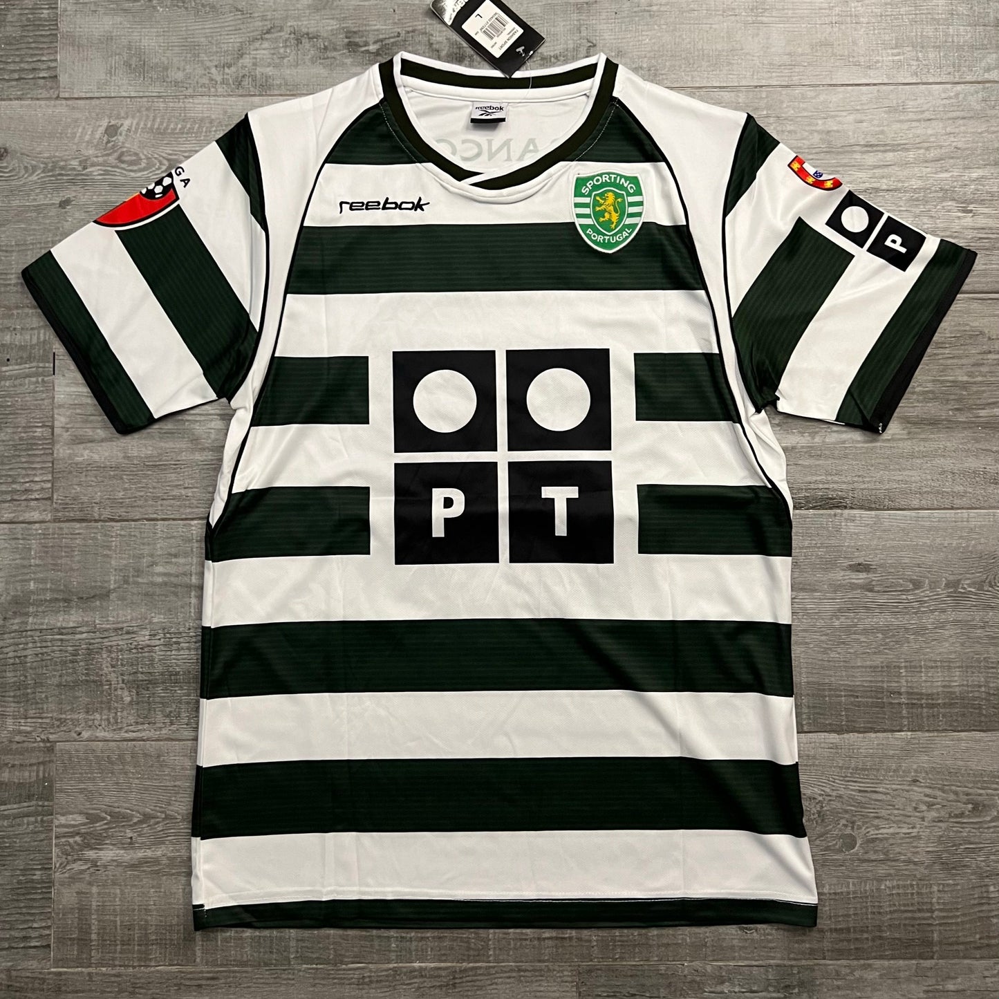 Authentic C.Ronaldo Sporting CP 2002-2003 Home Retro #28 Jersey