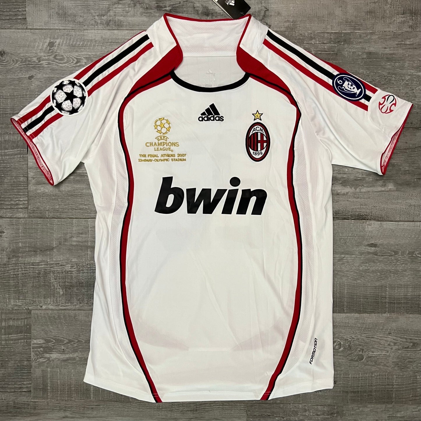 Authentic Kaka A2006-2007 Football Shirt Ac Milan Away White Retro Soccer Jersey