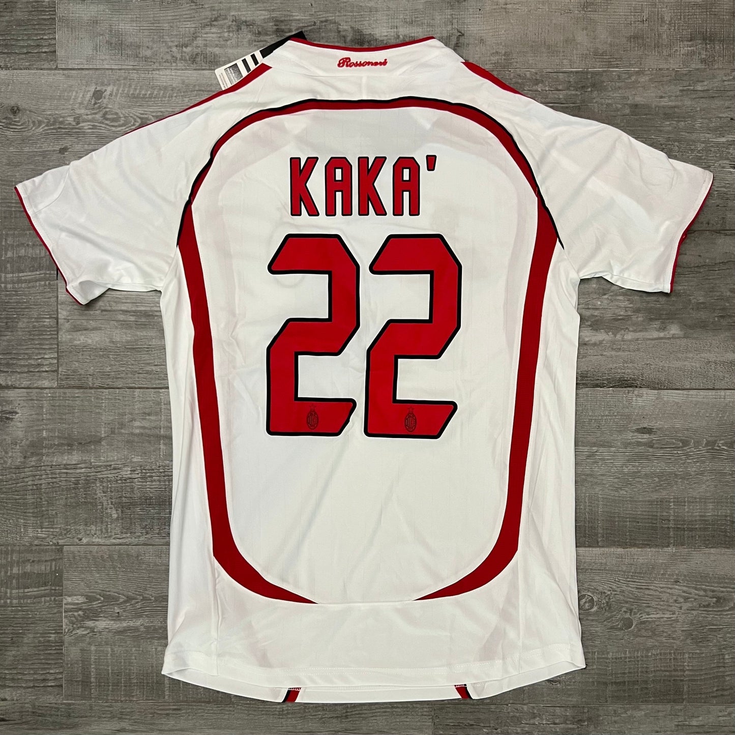Authentic Kaka A2006-2007 Football Shirt Ac Milan Away White Retro Soccer Jersey