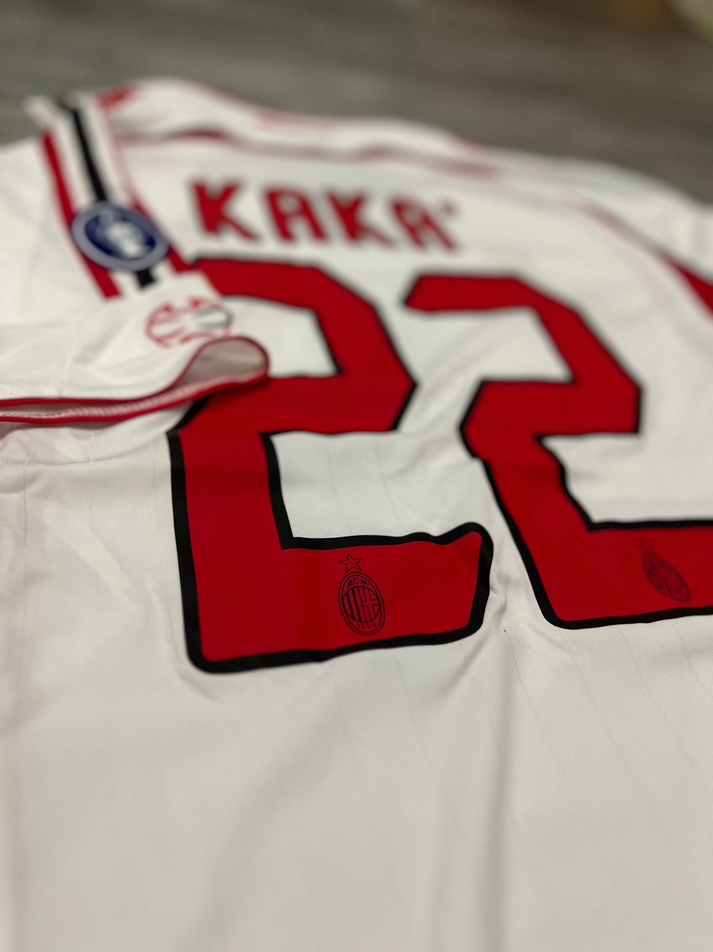 Authentic Kaka A2006-2007 Football Shirt Ac Milan Away White Retro Soccer Jersey