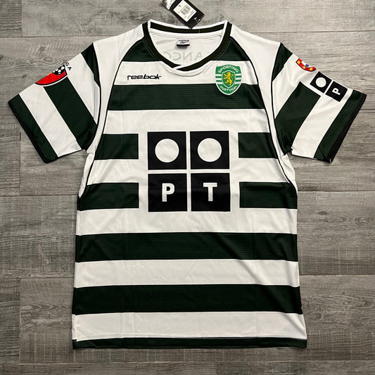 Authentic C.Ronaldo Sporting CP 2002-2003 Home Retro #28 Jersey