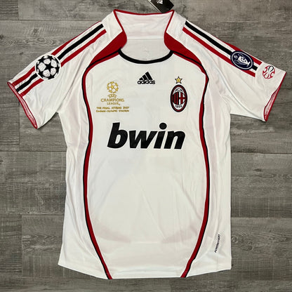 Authentic Kaka 2006-2007 Football Shirt Ac Milan Away White Retro Soccer Jersey