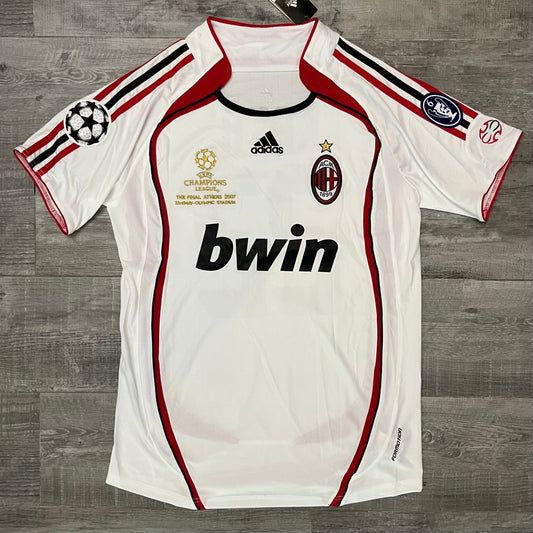 Authentic Kaka A2006-2007 Football Shirt Ac Milan Away White Retro Soccer Jersey
