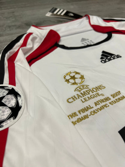 Authentic Kaka 2006-2007 Football Shirt Ac Milan Away White Retro Soccer Jersey