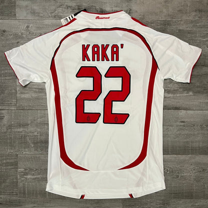 Authentic Kaka 2006-2007 Football Shirt Ac Milan Away White Retro Soccer Jersey