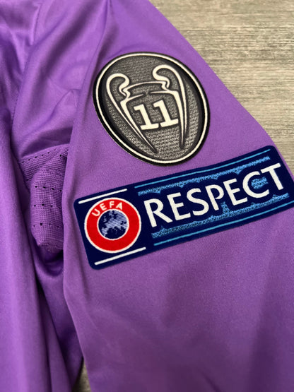 Authentic Ronaldo 2016-17 Football Shirt Real Madrid Long Sleeve Soccer Purple Jersey