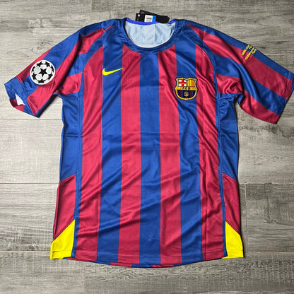 Authentic Fc Barcelona 2005-06 Jersey #10 Home Long Sleeve Football Shirt Ronaldinho
